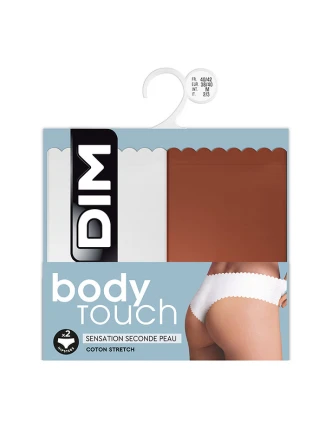 Dámske nohavičky 2 ks DIM BODY TOUCH HIPSTER 2x - DIM - tehlová