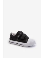 Dziecięce Trampki Na Rzepy Big Star NN374111 Czarne