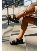 Sportowe Sandały Damskie Na Platformie Big Star RR274A077 Czarne