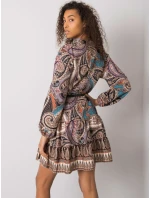 Šaty DHJ SK 15053.61 čierna a béžová