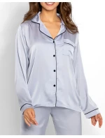 Pyžamo Classic Look Silver - Momenti Per Me