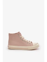 Dámske zateplené tenisky z eko kože Pink Big Star Dámske zateplené tenisky z eko kože Pink Big Star