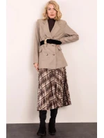 Dámska sukňa 14426 hnedá kocka - BSL