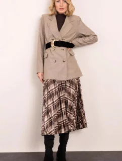 Dámska sukňa 14426 hnedá kocka - BSL