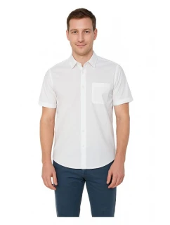 Košeľa BOSS Relegant_6-short_M BIANCO (50537331-100)