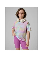 Dievčenské tričko s potlačou 4F 4FJRSS26TTSHF3826-90A