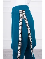 Nohavice/oblek s nápisom selfie marine Nohavice/oblek s nápisom selfie marine