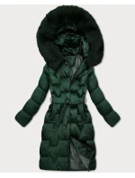 Dámska zimná bunda s opaskom S'West Dark Green (B8305-10) Dámska zimná bunda s opaskom S'West Dark Green (B8305-10)