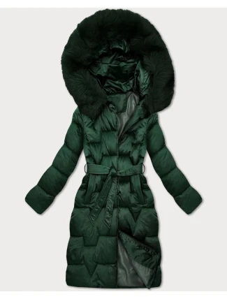 Dámska zimná bunda s opaskom S'West Dark Green (B8305-10) Dámska zimná bunda s opaskom S'West Dark Green (B8305-10)