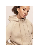Dámska bunda CASALL Aria Zip Hoodie Jacket, farba béžová