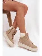 Zimné dámske topánky s kožušinou Lee Cooper LCJ-25-01-3736 Beige Zimné dámske topánky s kožušinou Lee Cooper LCJ-25-01-3736 Beige