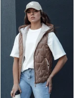 Dámska prešívaná vesta NICOLAS zlatá FashionStreet TY4464 Dámska prešívaná vesta NICOLAS zlatá FashionStreet TY4464