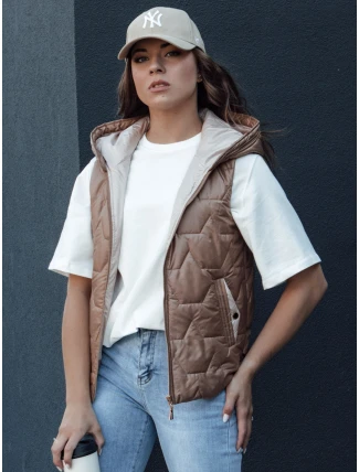 Dámska prešívaná vesta NICOLAS zlatá FashionStreet TY4464 Dámska prešívaná vesta NICOLAS zlatá FashionStreet TY4464