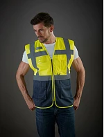 Yoko HVW 820 Hi-Vis sieťovaná bezpečnostná vesta 79.W820 hi vis oranžová/sivá Yoko HVW 820 Hi-Vis sieťovaná bezpečnostná vesta 79.W820 hi vis oranžová/sivá