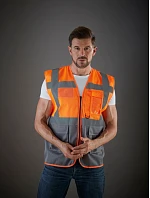 Yoko HVW 820 Hi-Vis sieťovaná bezpečnostná vesta 79.W820 hi vis žltá/námornícka modrá Yoko HVW 820 Hi-Vis sieťovaná bezpečnostná vesta 79.W820 hi vis žltá/námornícka modrá