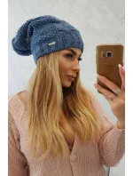 Fleecová čiapka Carolina K243 denim