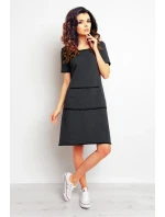 Denné šaty model M073 tmavomodré - Infinite You Denné šaty model M073 tmavomodré - Infinite You