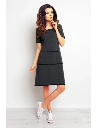 Denné šaty model M073 tmavomodré - Infinite You Denné šaty model M073 tmavomodré - Infinite You