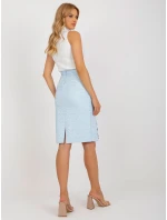 Sukňa LK SD 506633.11 svetlo modrá