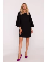 Dámske mini šaty S426 Black - Stylove Dámske mini šaty S426 Black - Stylove