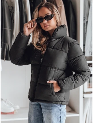Dámska prešívaná bunda LAROSE black FashionStreet TY3767 Dámska prešívaná bunda LAROSE black FashionStreet TY3767