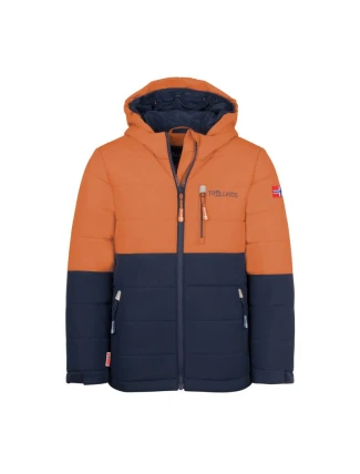 Detská zimná nepremokavá oranžová lyžiarska bunda Trollkids Hemsedal Snow Jacket XT (513-176)