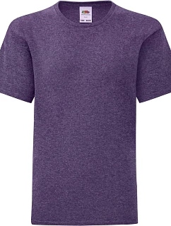 Fruit of the Loom Kids Iconic 150 T Detské tričko 16.1023 melírovaná fialová