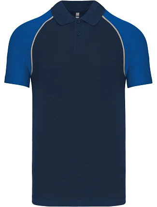 Kariban K 226 Baseballové polo tričko z piqué 20.K226 tmavomodrá/svetlosivá/kráľovská modrá Kariban K 226 Baseballové polo tričko z piqué 20.K226 tmavomodrá/svetlosivá/kráľovská modrá