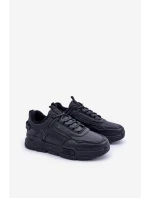 Ocieplane Męskie Sneakersy Big Star OO174584 HI-POLY SYSTEM Czarne
