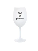 TEXT NA PRIANIE - biely pohár na víno 350 ml TEXT NA PRIANIE - biely pohár na víno 350 ml