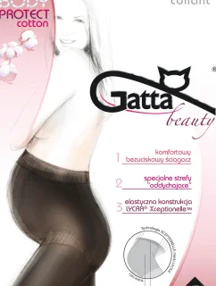 Hladké bavlnené dámske pančuchové nohavice PROTECT COTTON