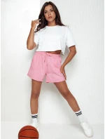 Dámske teplákové šortky PELLA pink FashionStreet SY0410