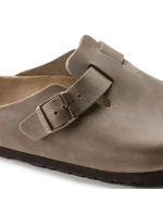 Birkenstock dámske/pánske žabky Boston Tabacco Brown oil leather regular wide (0960811)