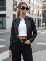 Dámska kožená bunda CHIC STYLE black FashionStreet TY3897 Dámska kožená bunda CHIC STYLE black FashionStreet TY3897