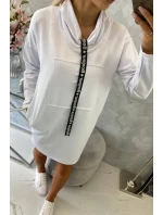 Šaty s kravatou bielej