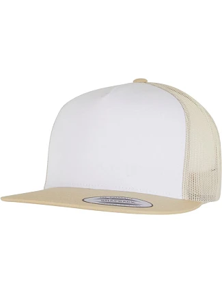 Flexfit 6006 5-panelová čiapka typu Trucker 55.6006 zlatá/biela/béžová