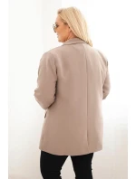 Dámske sako nadmernej veľkosti Elegant Fango
