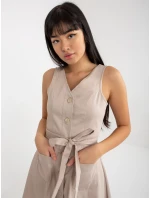 Dámske šaty LK SK 508253 šaty.44P béžová - FPrice