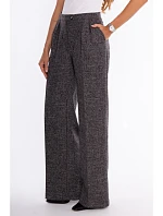 M930 Pleated tweed trousers - black M930 Pleated tweed trousers - black