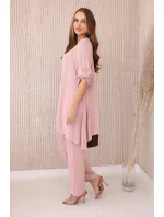 Dámsky komplet blúzka + nohavice s príveskom 27941 Powder pink - Kesi Dámsky komplet blúzka + nohavice s príveskom 27941 Powder pink - Kesi