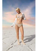 Dámske nohavičky GO Ribbed R Bralette - GRAY - St. béžová M013 - SLOGGI