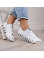 Big Star W FF274024 biele ažurové nízke tenisky