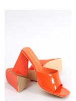 Dámske šľapky / sandálky na podpätku PM2872 Oranžová - Sweet Shoes