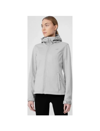 Dámska softshellová bunda NOSD4-SFD300 sivá - 4F
