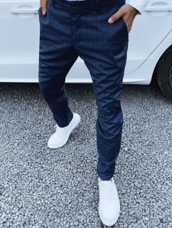 Pánske tmavomodré chinos nohavice FashionStreet UX4402