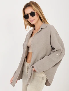 MI košeľa KS 82377.83 tmavá lila