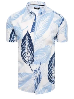 Pánske biele tričko s krátkym rukávom FashionStreet KX1035