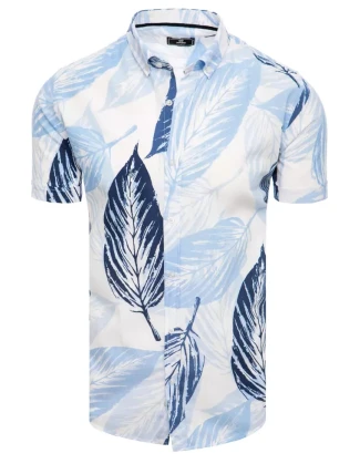Pánske biele tričko s krátkym rukávom FashionStreet KX1035