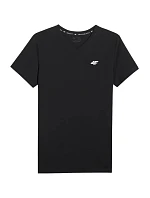 Pánske tričko 4F M3339 deep black 4FWMM00TTSHM3339 20S pánske Pánske tričko 4F M3339 deep black 4FWMM00TTSHM3339 20S pánske
