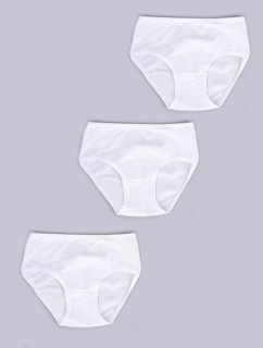 Yoclub Bavlnené dievčenské nohavičky 3-Pack BMD-0038G-AA10 White